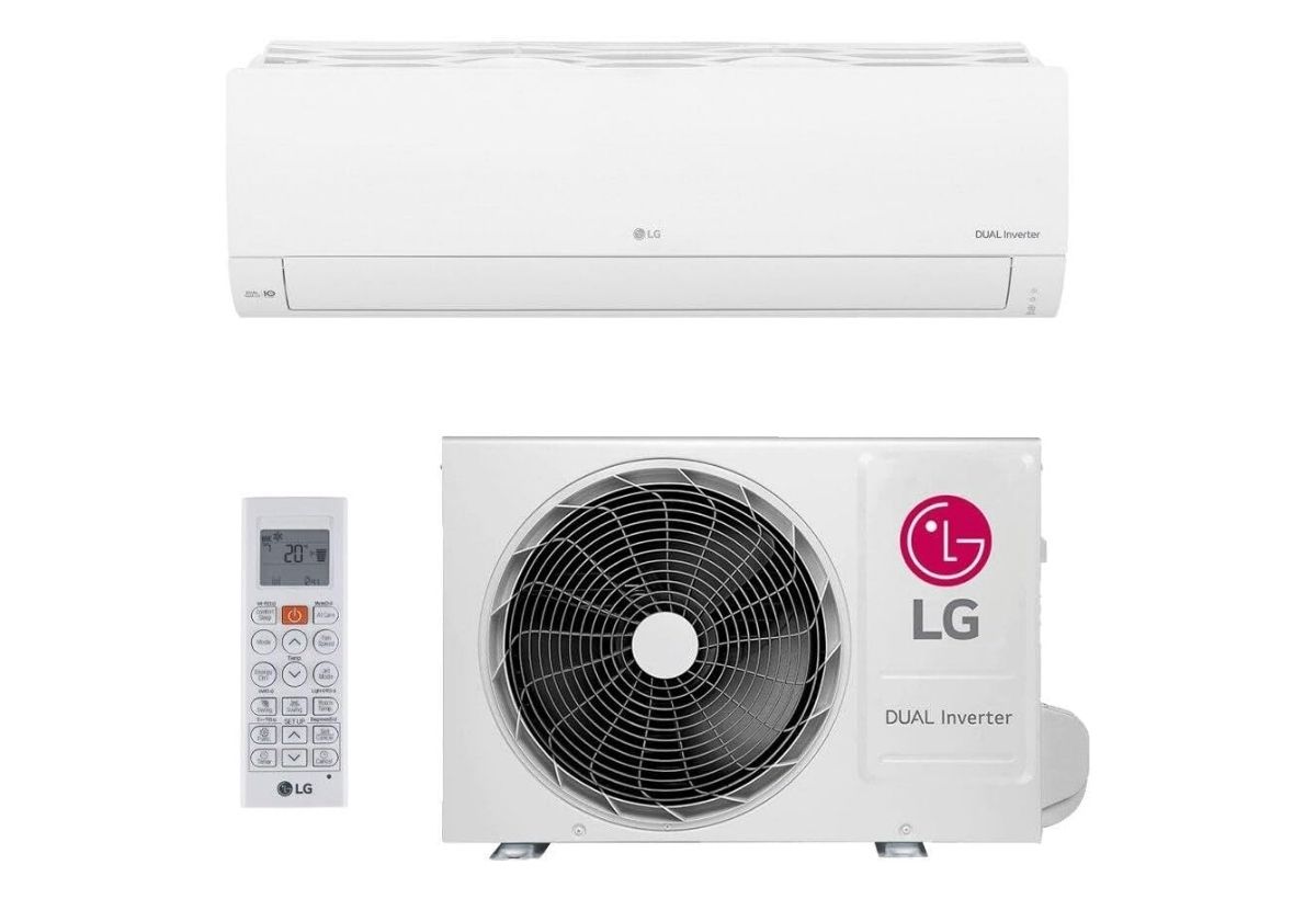 Os 5 Melhores Ar Condicionados para Apartamento Pequeno em 2025 Black Friday 2025 Ar-Condicionado 18.000 BTUs - Ar Condicionado Split Hi Wall LG Dual Inverter Compact 18.000